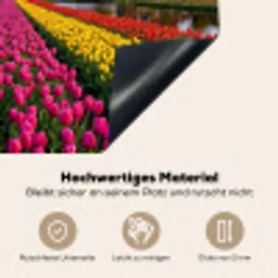 Tulpen - Holland - Molen - Kleurrijk Inductie beschemer met haakjes klein -ky-onderkant-de