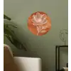 Bloem - Minimalistisch - Wit Wandcirkel behangsticker klein -sfeer2