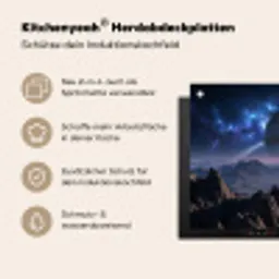 Fantasy - Kosmos - Landschap Inductie beschemer met haakjes klein -ky-usp-de