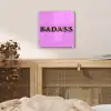 Felroze - Badass - Panterprint - Schaduw plexiglas 5mm klein -sfeer4