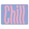 Chill - Roze - Blauw - Golvend muismat rubber klein -3d