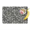 Grafisch - Lijnen - Zwart - Wit Placemat vinyl groot 368 -zzzproduct_Kitchenyeah-website