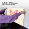 Oranje - Vlinder - Minimalistisch Inductie beschemer met haakjes klein -ky-ophangen-nl
