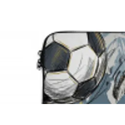 Voetbal - Abstract - Sport - Kleurrijk laptophoes neopreen klein -detail