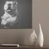 Buldog - Hond - Glas PET vilt klein -sfeer6_closeup