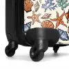 Koraal met zeesterren print NBS - Handbagage koffer - Kinderen Unisex middel -wiel