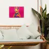 Kameel - Bloemen - Kimono - Waaiers tuinposter los doek klein -sfeer7
