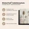Botanische Elegance in Sepia Inductie beschermer vinyl 3mm middel -tsfeer2_DE