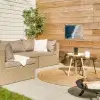 Strand - Zee - Golven tuinposter los doek klein -sfeer4