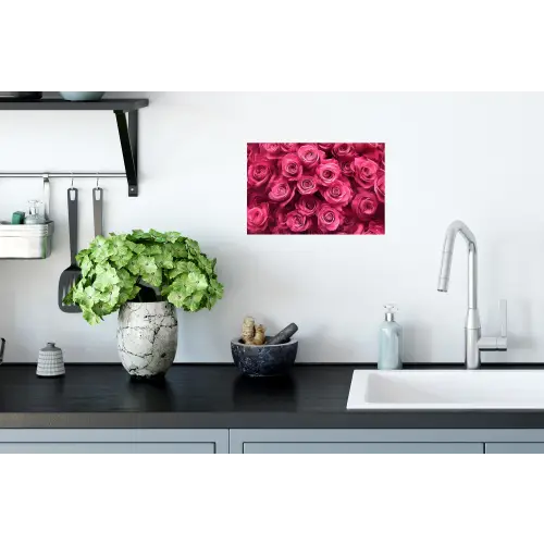 Rozen - Pink - Bloem Muursticker klein -keuken