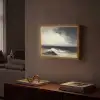 Zee - Rotsen - Storm Light Box met batterij (Wandlamp) middel -sfeer1