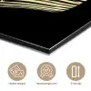 Cupcake - Eten - Goud - Zwart aluminium wit klein -closeup_NL