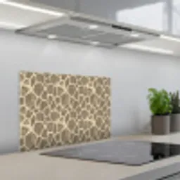 Giraf - Patroon - Beige - Bruin keuken achterwand spatscherm klein 900 -3d_schuin