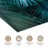 Inductie beschermer - Inductie afdekplaat - Tropical - Jungle - Bladeren - Groen poster papier klein -closeup_NL