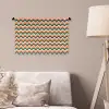 Retro - Disco - Golven - Kleur Wandkleed katoen klein 269 -sfeer4