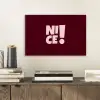 Nice - Uitroepteken - Rood aluminium wit klein -sfeer1