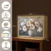 Bloemen - Wit - Vaas - Modern Light Box met batterij (Wandlamp) middel -USP_websiteoverzichtNL