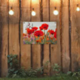 Bloeipracht van Klaprozen tuinposter los doek klein -sfeer1