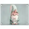 Kerstgnome - Cadeau - Groen tuinposter los doek klein -3d