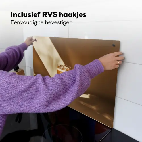 Glas - Ijskoffie - Schaduw - Bruin Inductie beschemer met haakjes klein -ky-ophangen-nl