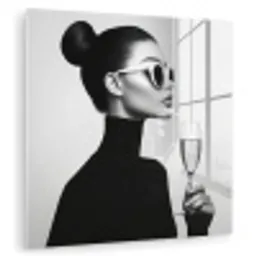 Vrouw - Champagne - Modern plexiglas 5mm klein -zzzproduct_nieuw