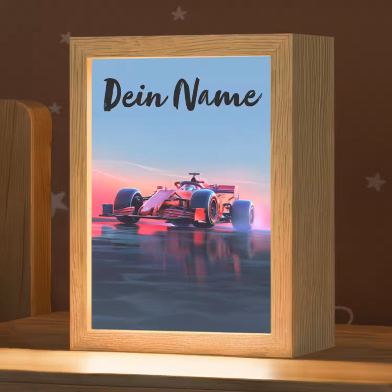 Nachtlicht Kinder mit Namen - Formel 1 - Rennsport - Autos - Jungen