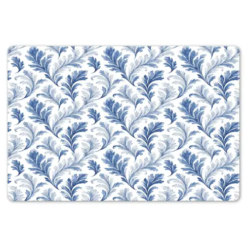 Frans - Citroen - Bladeren  - Blauw Placemat vinyl groot 368 -zzsfeer1_Kitchenyeah-website