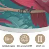 Kaketoe - Tropische bladeren - Tak Akoestische PET Vilt - Rond klein -closeup_NL