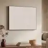 Bloemen - Bladeren - Licht - Taupe Textielframe zwart klein 947 -sfeer3