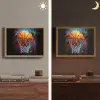 Graffiti - Basketbal - Sport - Zwart - Street art Light Box met batterij (Wandlamp) middel -sfeer3