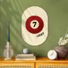 Cirkel - Zeven - Lucky - Rood Wandcirkel Ovaal Forex klein -sfeer2