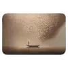 Bootje - Blaadjes - Goud - Water Badmat klein -3d
