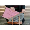 Eat me out don't stress me out - Roze - Handgeschreven laptophoes neopreen klein -tas