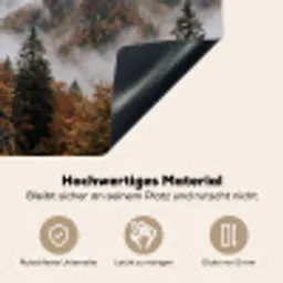 Bergen - Vallei - Mist - Herfst - Natuur Inductie beschemer met haakjes klein -ky-onderkant-de