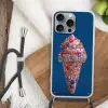 Ijsje - Hoorntje - Steentjes - Blauw Hoesje iPhone 16 Pro Max met koord klein -sfeer4