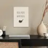 Vlees - Minimalistisch - Beige - Quote poster papier klein -sfeer1