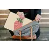 Aardbei - Minimalistisch - Rood - Fruit laptophoes neopreen klein -tas