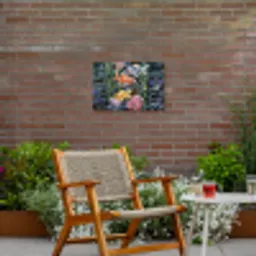 Vissen - Koraal - Zee - Mozaïek Tuinposter op houten frame 2 cm dik klein -sfeer3