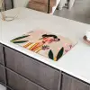 Vrouw - Bloemen - Pastel Inductie beschermer vinyl 3mm klein -sfeer8