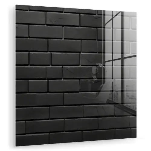 Grijs - Baksteen - Patroon - Stenen plexiglas 5mm klein -zzzproduct_nieuw