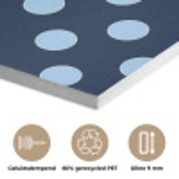 Klassiek - Dots - Blauw PET vilt klein 837 -closeup_NL