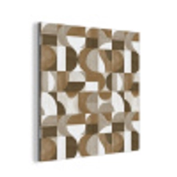 Abstract - Retro - Bruin aluminium wit klein 46 -3d
