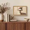 Kerst - Hert - Gewei - Rood Light Box met kabel (Tafellamp) klein -sfeer2