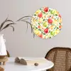 Patroon - Appels - Peren Wandcirkel kunststof plaat 5mm dik klein 188 -sfeer4