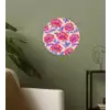 Bloemen - Patroon - Meerkleurig Wandcirkel behangsticker klein 186 -sfeer2