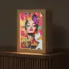Vrouw - Abstract - Kleurrijk Light Box met kabel (Tafellamp) klein -z3d_website