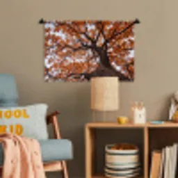 Boom - Bladerdak - Herfst - Oranje - Sfeervol Wandkleed katoen klein -wsfeer4_kind