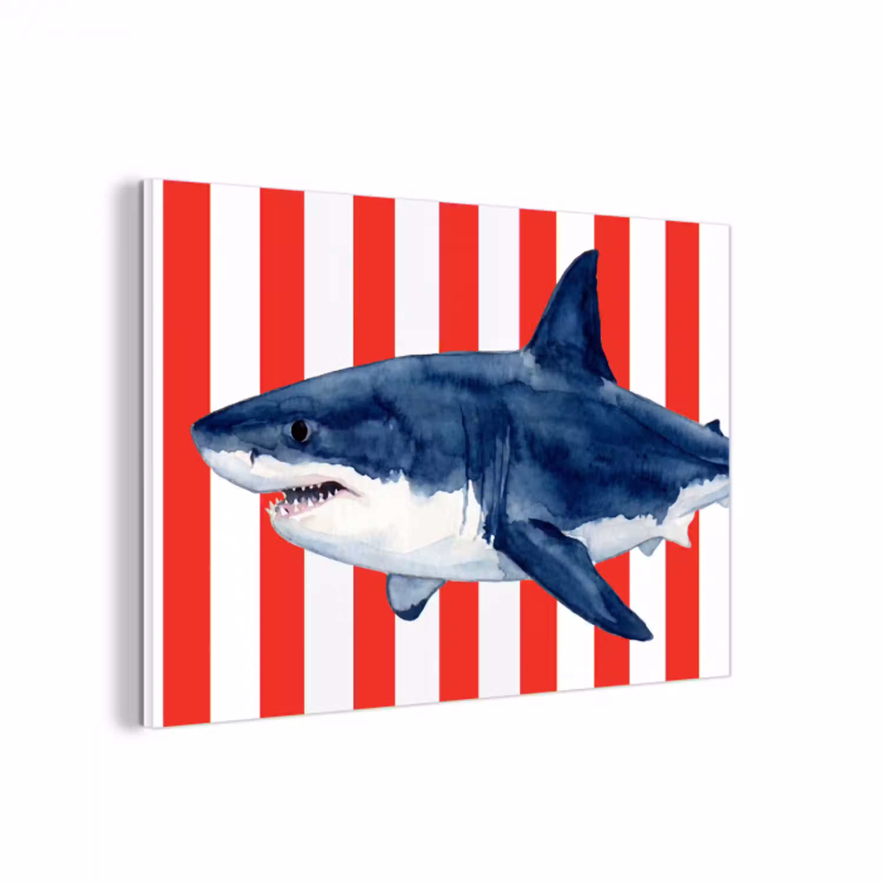 Vis - Haai - Zee - Illustratie - Blauw forex 5mm xxl -3d