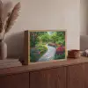 Park - Bloemen - Tuin Light Box met batterij (Wandlamp) middel -sfeer2