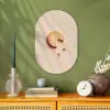 Koekje - Kruimels - beige Wandcirkel Ovaal Forex klein -sfeer2